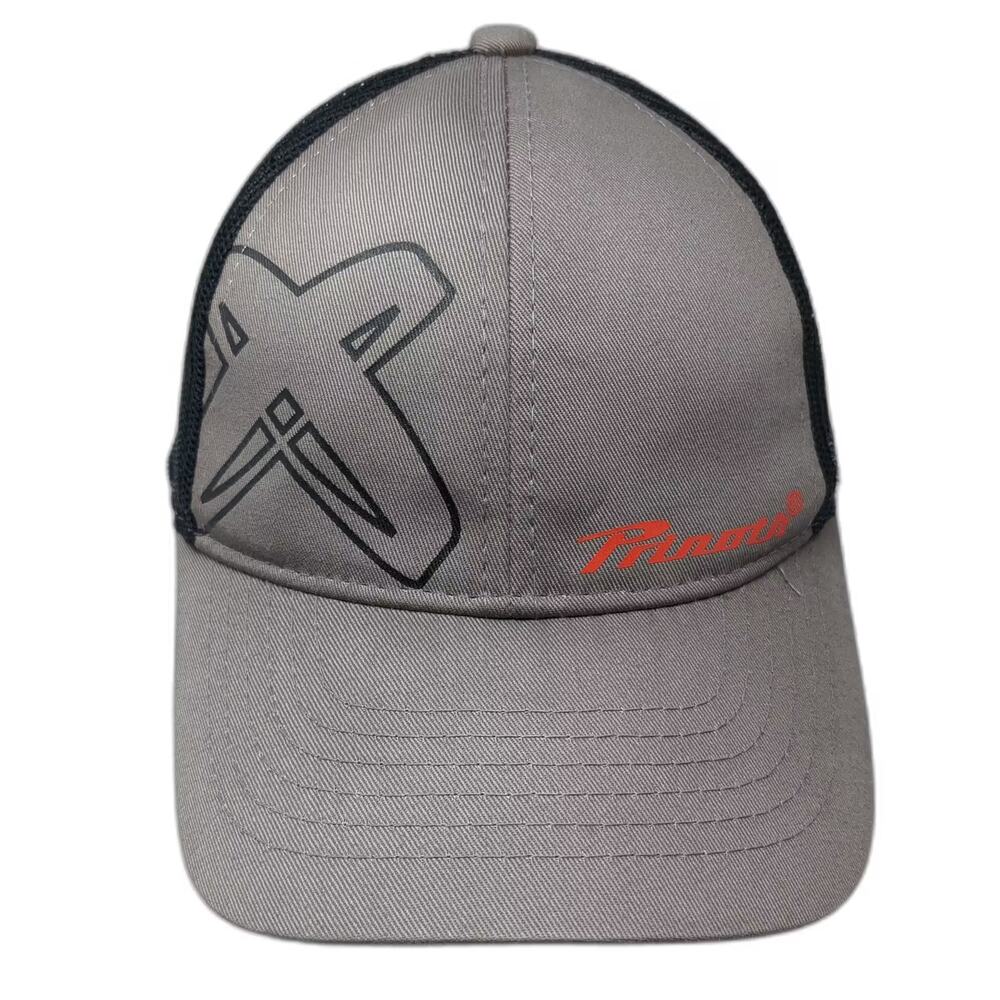Primal Trucker Hat Gray Black OS Snapback Mesh Embroidered Logo Adjustable Brim